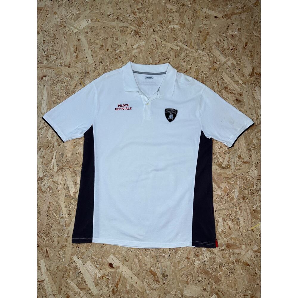 Y2K Lamborghini Mens Polo Sz XL